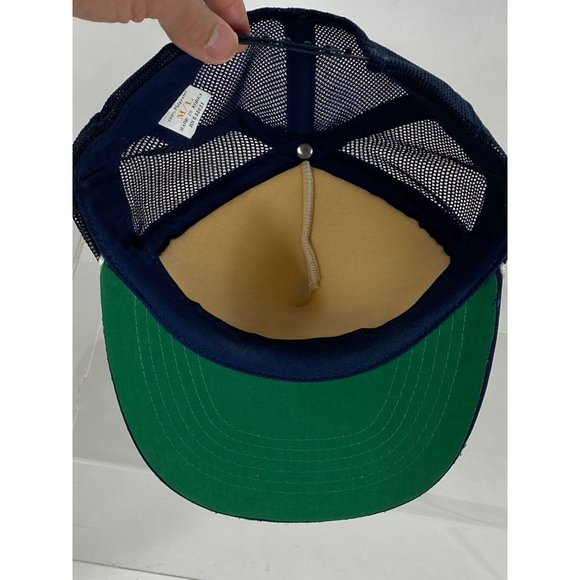 VTG "I Love Country Music" Trucker Mesh Snapback Cap White/Navy M/L NWOT F275 - Picture 6 of 7